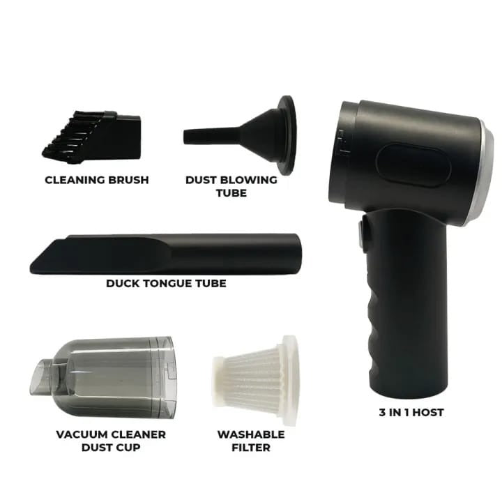 Portable High-Power Wireless Vacuum Cleaner - Rechargeable & Strong Suction