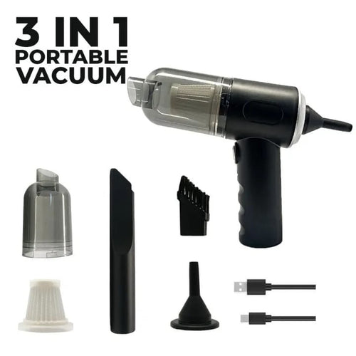 Portable High-Power Wireless Vacuum Cleaner - Rechargeable & Strong Suction
